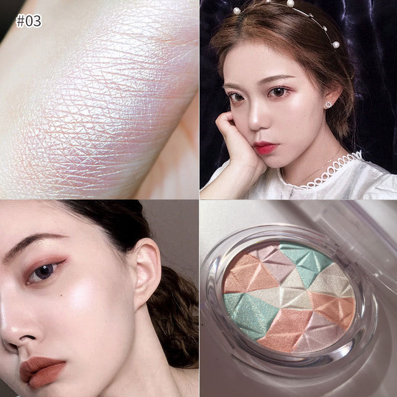 Mixed Color Crystal Diamond Highlighting Powder Cut And Contour