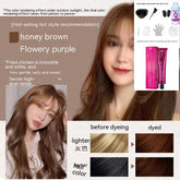 Ammonia-free Hair Color Paste Monochrome Paste Cover White Hair Multi-segment Color One-step Black Tea Gray Blue Black Hair Dye