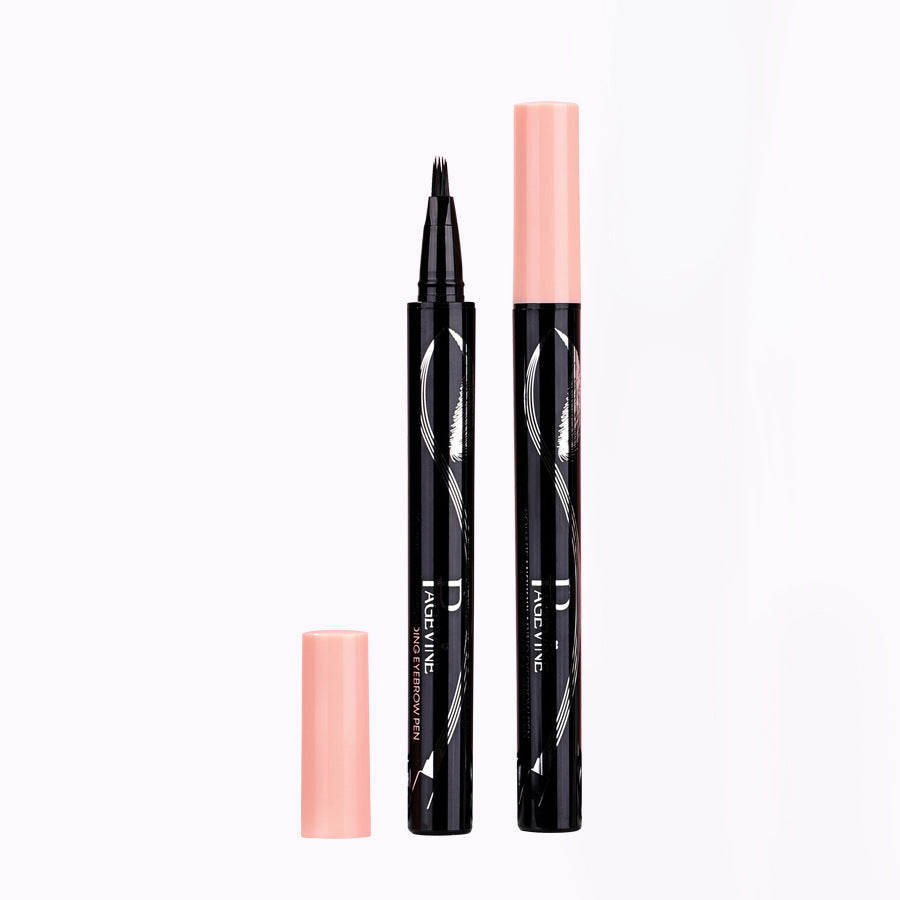 Four-fork Eyebrow Pencil Waterproof And Sweatproof Long Lasting Non Smudge Distinct Look