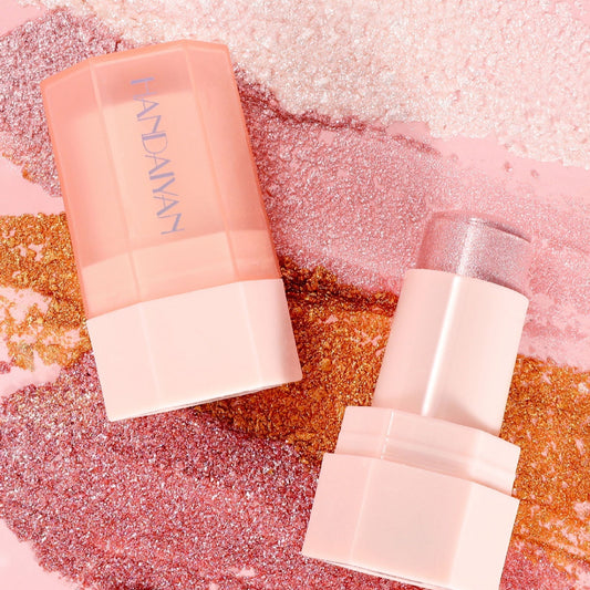 6 Colors Thin And Glittering Jelly Highlighter Brightening