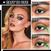 4 Color Liquid Eyeliner Stamps Pen Set Matte Colorful Eye Liner Stamp Pen Waterproof & Long-lasting For Women Eyelid Makeup Double-side Winged Eyeliner Stencil Pen