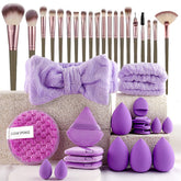 40pcs  Beauty Tools Major Combination Suit Face Wash Makeup Full Set