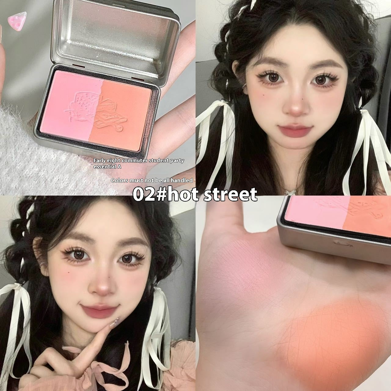 Peninsula Iron Box Monochrome Gradient Blush Matting Agent White Makeup