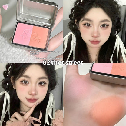 Peninsula Iron Box Monochrome Gradient Blush Matting Agent White Makeup