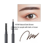 Fine Core Automatic Double Head Eyebrow Pencil With Brush