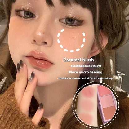 Afternoon Blusher Plate Natural Matte Long-lasting Rouge Student Makeup